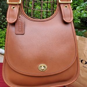 Vintage Coach Berkeley Crescent Hippie Saddle Bag